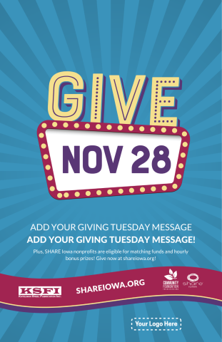Giving Tuesday Iowa Poster