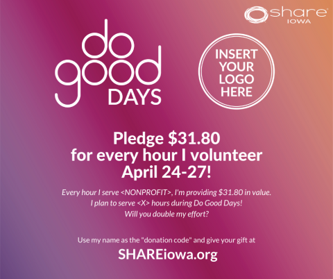Do Good Days Facebook Pledge Post