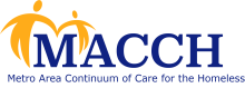 Logo with the acronym MACCH which stands for Metro Area Continuum of Care for the Homeless